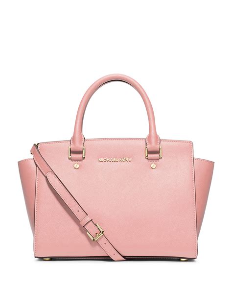 michael kors selma top zip satchel pink|michael michael kors selma medium top zip satchel .